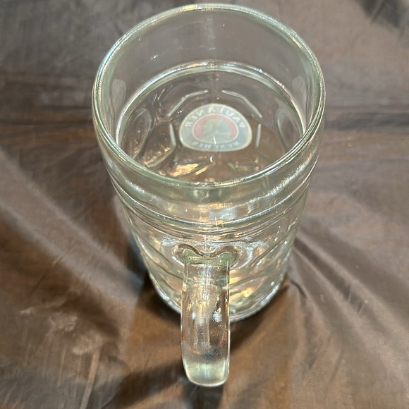 Paulaner Munchen 1 Liter German Beer Stein Mug Dimpled Glass Oktoberfest NWOT - Picture 3 of 8